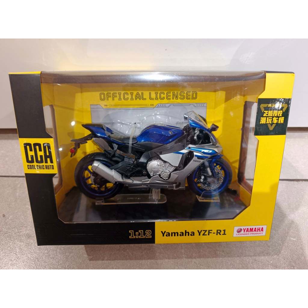 Jual Diecast Motor Metal Diecast Yamaha YZF-R1 Skala 1:12 Official ...