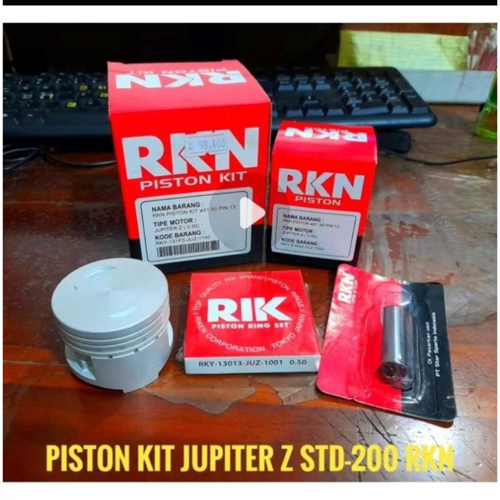 Jual PISTON KIT SEHER JUPITER Z VEGA R NEW STD - 200 RKN RIK RIKEN ...