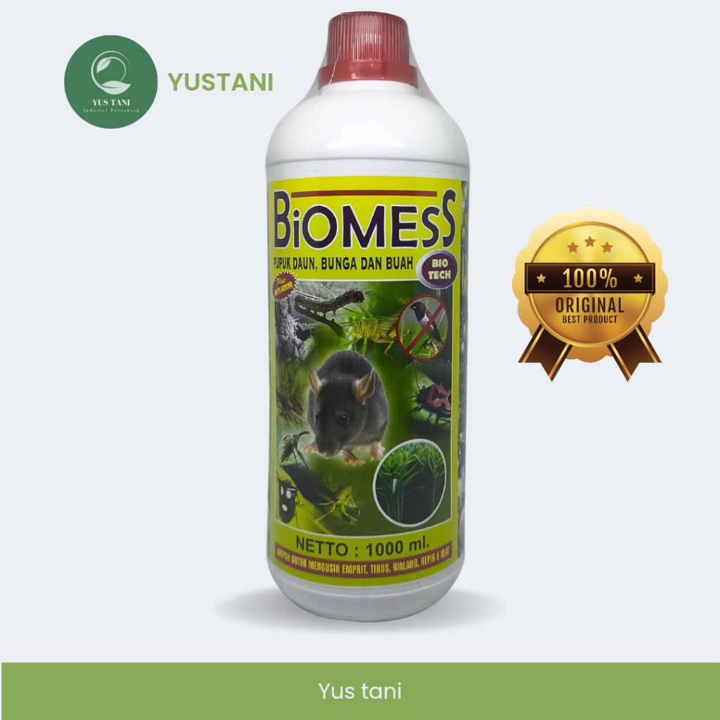 Jual BIOMESS Pupuk Cair 1 Liter Pengusir Tikus hama dan Penyubur Daun ...