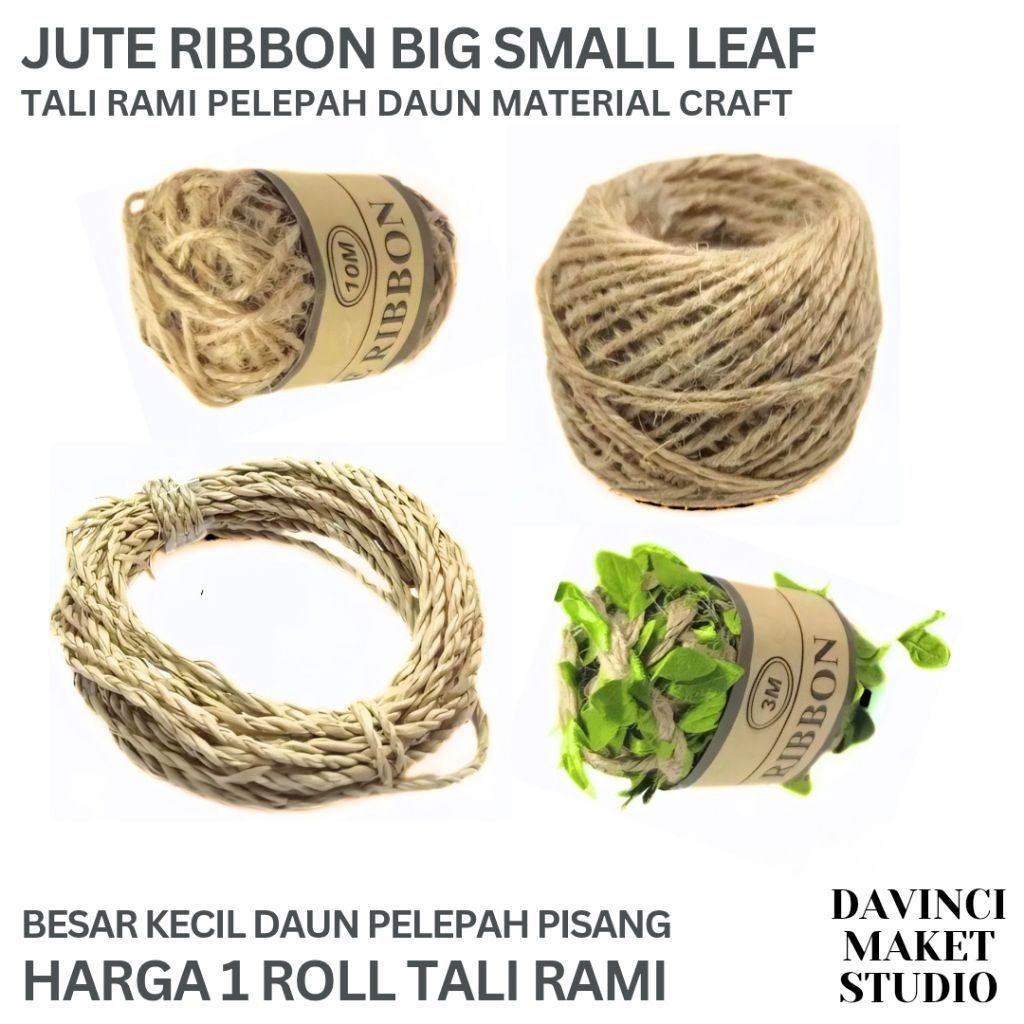 Jual Tali Rami Kecil Besar Jumbo Jerami Pelepah Daun Bahan Maket ...