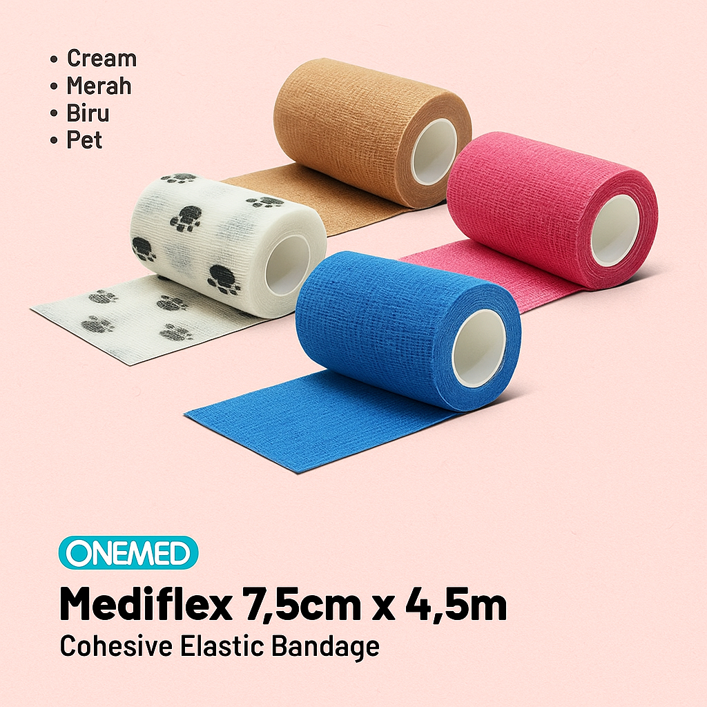 Jual Onemed Mediflex Verban Elastis 7,5cm x 4x5m / Cohesive Elasic ...