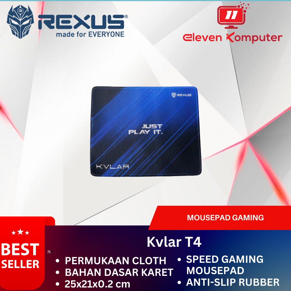 Jual Mousepad Gaming Rexus Kvlar T4 | Shopee Indonesia