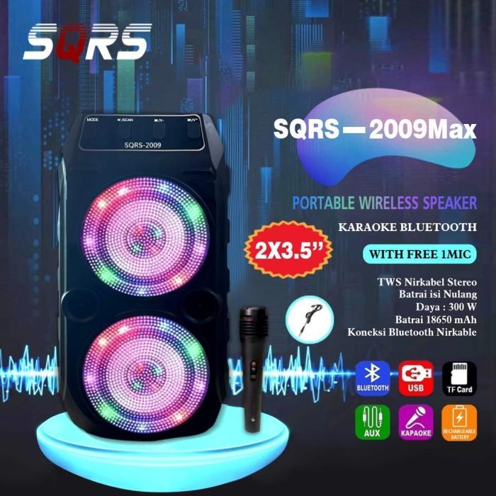 Jual COD SPEAKER BLUETOOTH MINI KARAOKE TINGKAT SQRS-2009 SUPER BASS ...