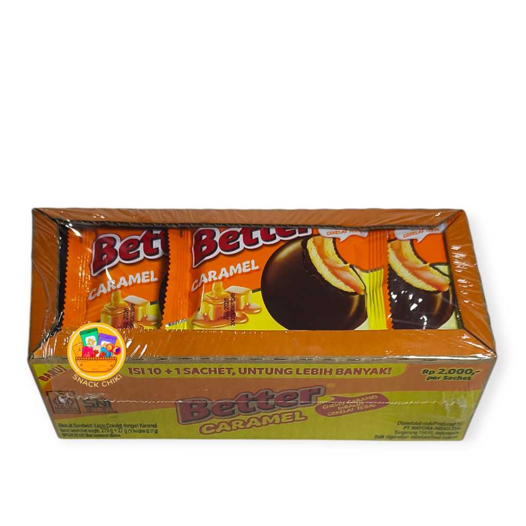 Jual BETTER BISKUIT SANDWICH RASA CARAMEL 1 BOX 10+1 SACHET | Shopee ...