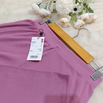 Celana Kulot Jumbo Wanita Rib Knit Anti Kusut