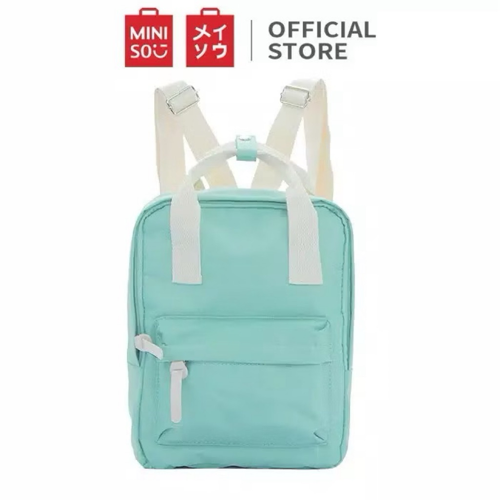 Jual Miniso original two way backpack green hijau mint tosca mini ...