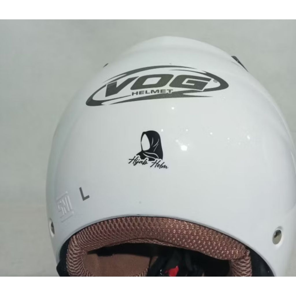 Jual HELM VOG HIJAB VENUS PUTIH PULL WARNA ORIGINAL | Shopee Indonesia