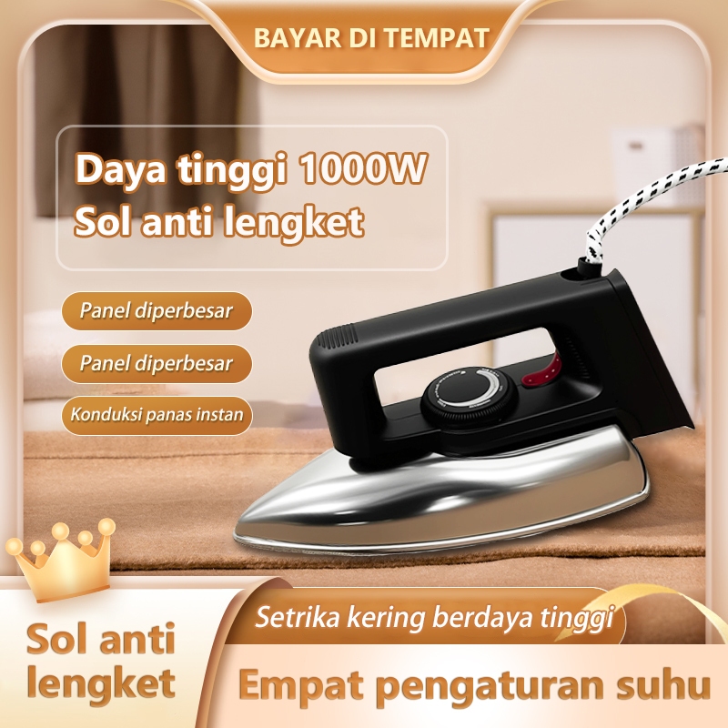 Jual [Garansi seumur hidup]stazan setrika listrik 1000W Stainless Anti ...