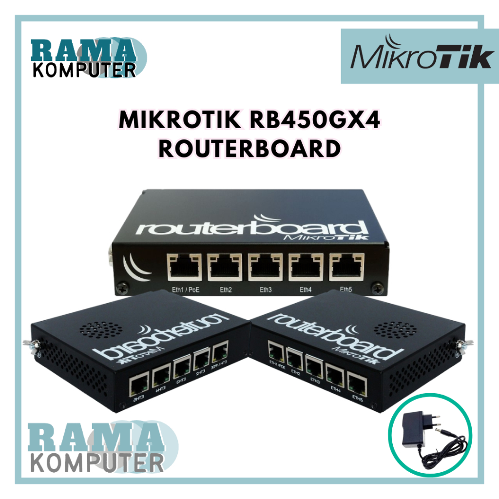 Jual Mikrotik RB450Gx4 Routerboard Indoor - Black | Shopee Indonesia