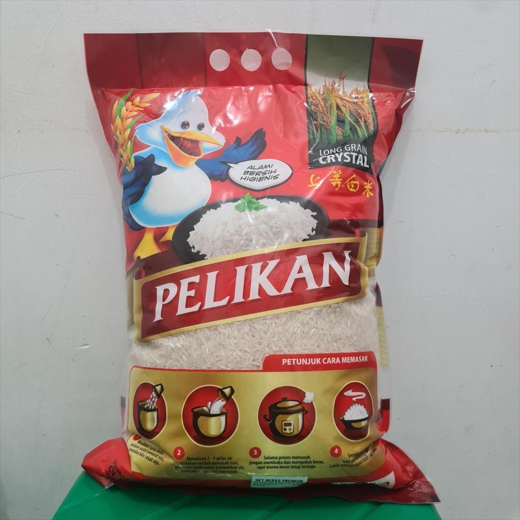 Jual beras pelikan 5kg (produk baru exp masi lama) | Shopee Indonesia