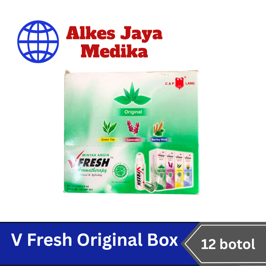 Jual V Fresh Original Box Isi 12 Botol @8ml - Minyak Angin Cap Lang ...