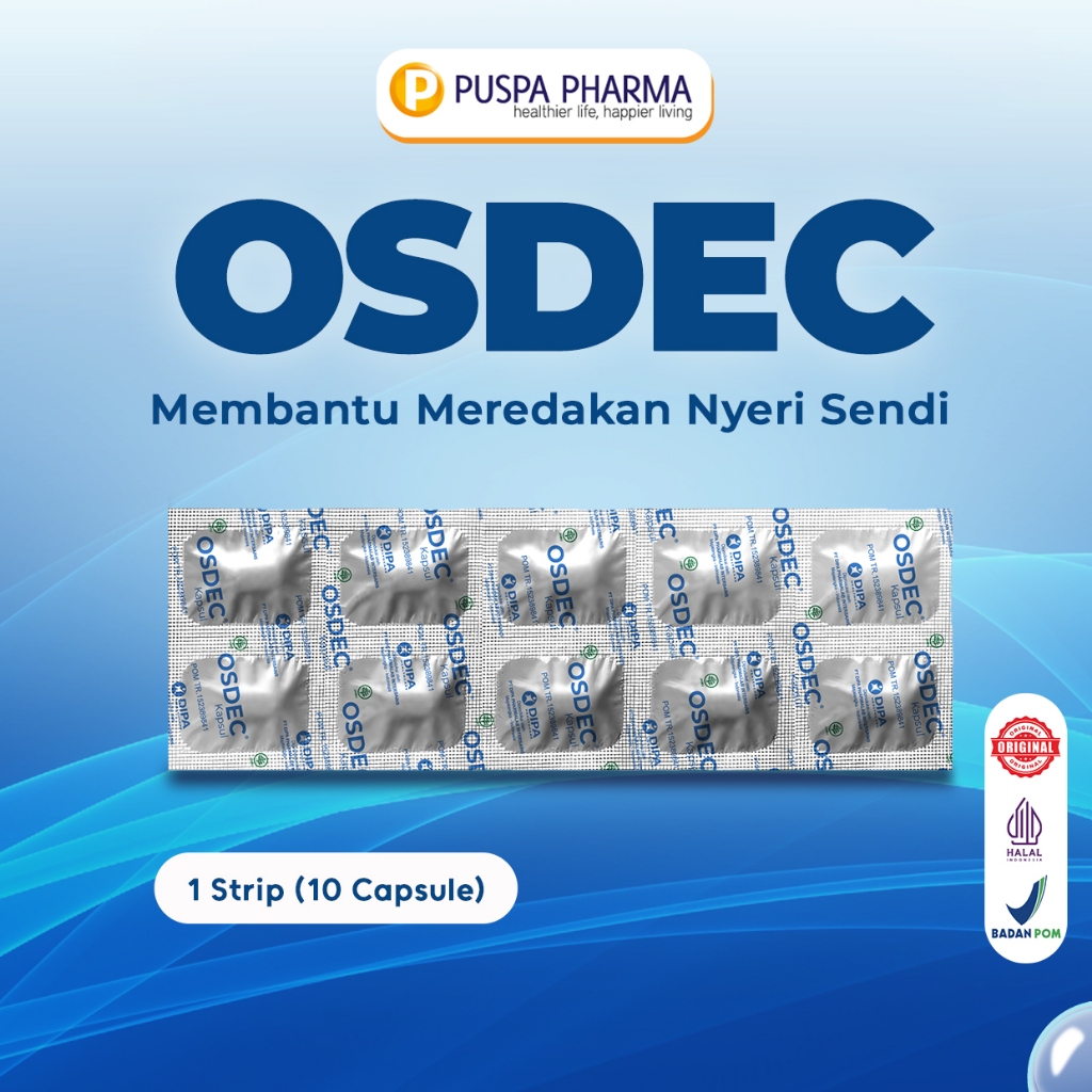 Osdec (Strip) - Membantu mengatasi masalah persendian - 10 Capsule/Strip