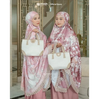 KhadijahLabel Mukena Dewasa Jumbo Premium Signature Silk Renda Mewah Terbaru Athahira Edisi Lebaran