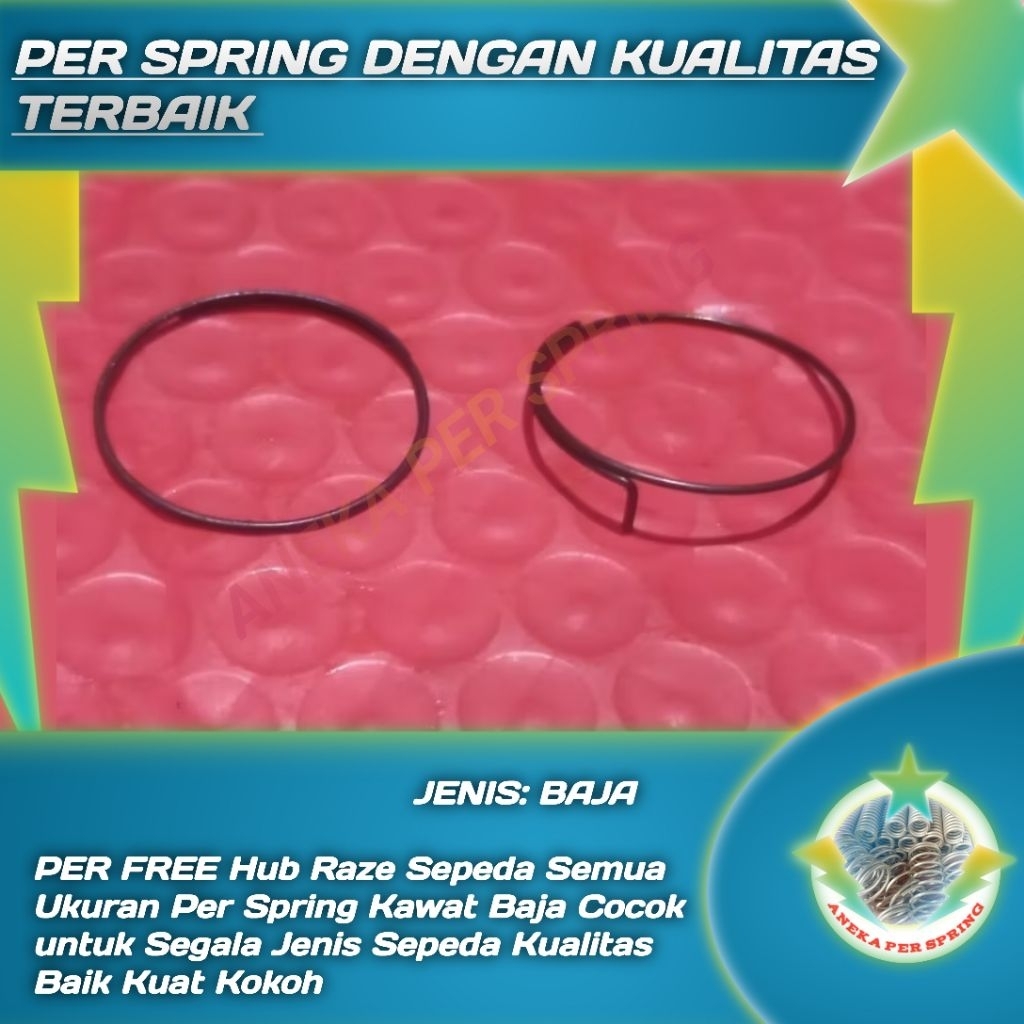 Jual PER FREE Hub Raze Sepeda Semua Ukuran Per Spring Kawat Baja Cocok ...