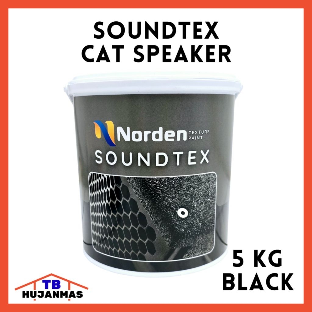 Jual NORDEN Soundtex 5 Kg Cat Speaker Hitam Pekat 5Kg Audio Paint bukan ...
