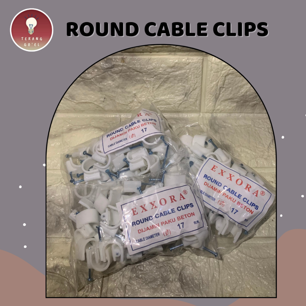 Jual KLEM PIPA, KLEM PARALON 5/8, KLEM BETON, CABLE KLIPS 17 MM EXXORA ...