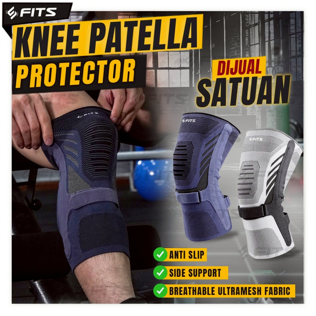 Jual FITS Knee Patella Protector Support Sleeve with Side Stabilizer ...