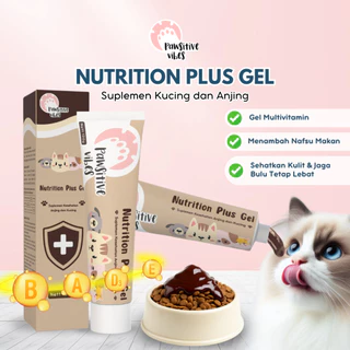 Pawsitive Vibes NUTRITION PLUS GEL 120g - Suplement For Cat & Dog - Vitamin Anjing Kucing Untuk Menjaga Imunitas, Nafsu Makan, Nutrisi Bulu Dan Kulit - Pet Nutrition -  Nutrition Plus Gel