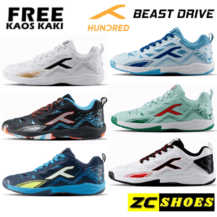 Jual Hundred BEAST DRIVE HBFS- 4M243 Badminton Shoes Sepatu