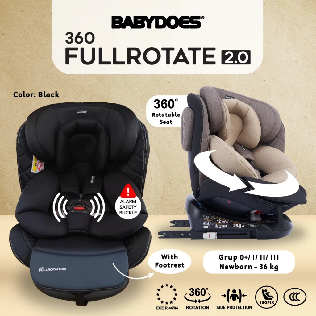 Jual Carseat Babydoes Full Rotate 360 Isofix Carseat