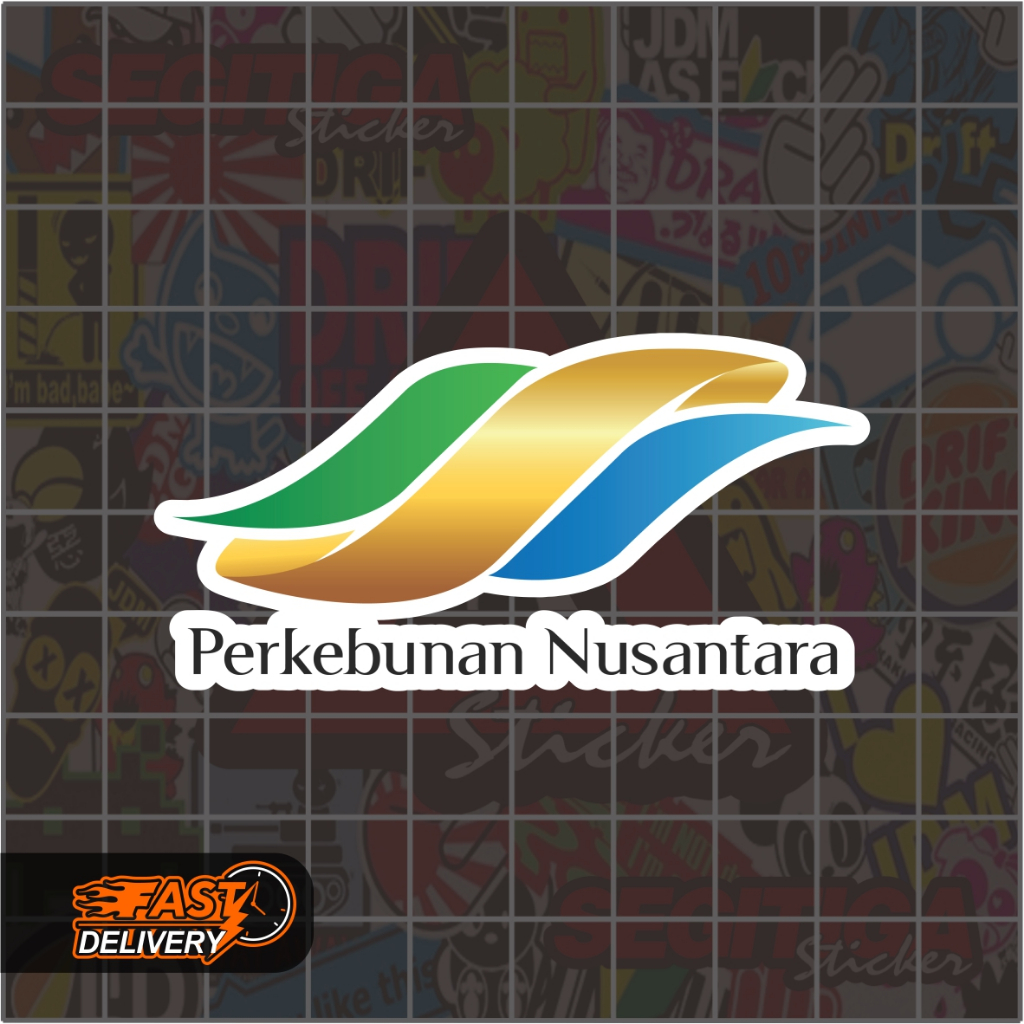 Sticker Perkebunan Nusantara Ukuran 7 x 3.5 Cm