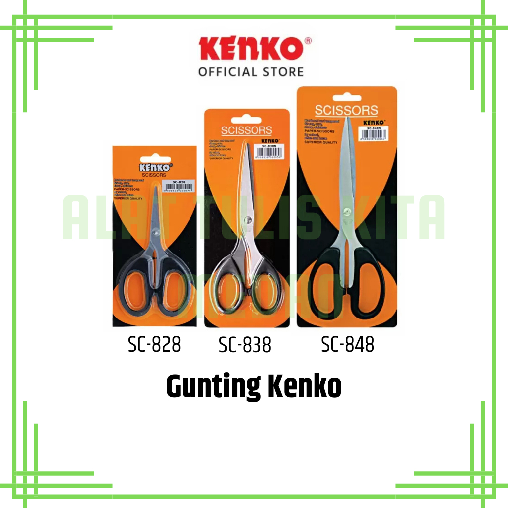 Jual (1 Pcs) Gunting Kenko Kecil Sedang Besar SC-828 SC-838 SC-848 ...