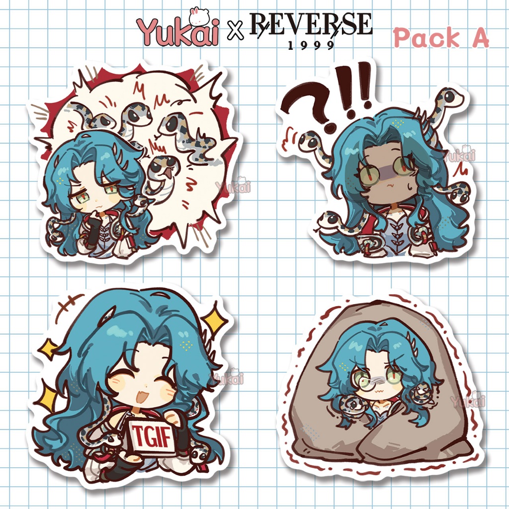 Jual Stiker Hissabeth Reverse 1999 Premium - Sticker Pack Anime ...