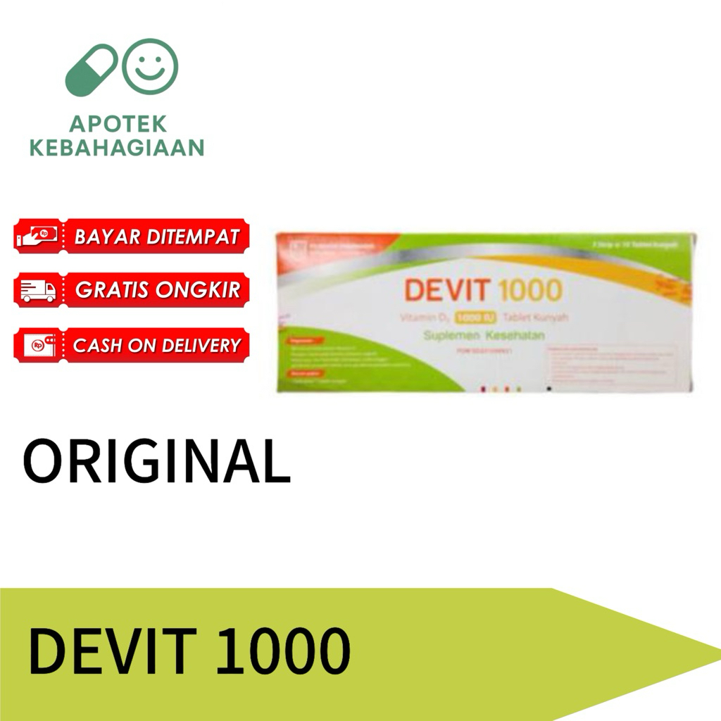 Jual Devit 1000 IU Box Isi 30 Tablet Vitamin Suplemen | Shopee Indonesia