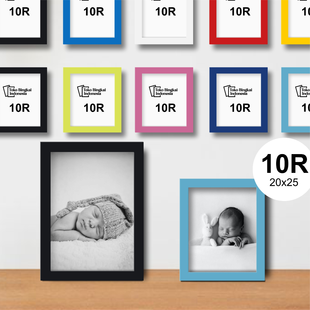 Jual Bingkai Foto Minimalis 10R 20x25 [KACA] Frame Foto Fiber | Shopee ...