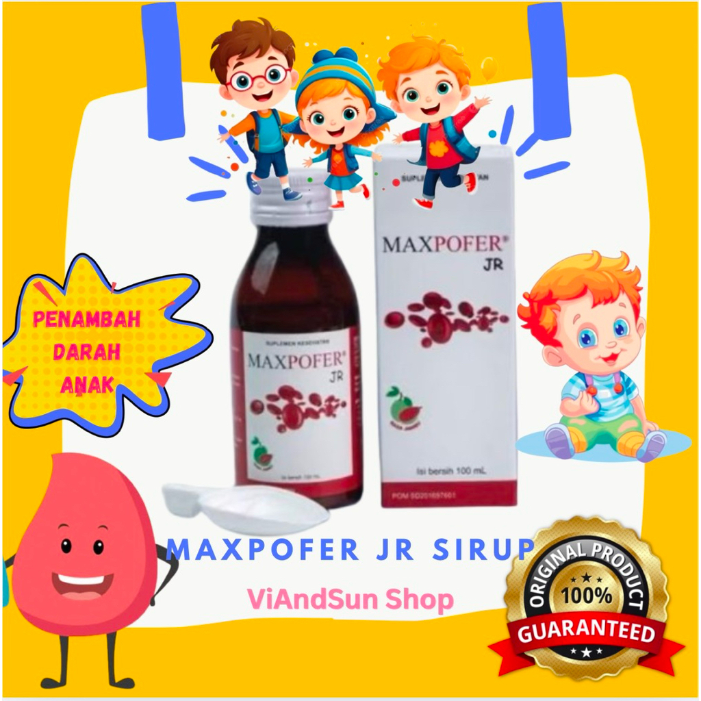 Jual MAXPOFER JR Sirup 100 ML - Memenuhi Kebutuhan Zat Besi pada Anak ...