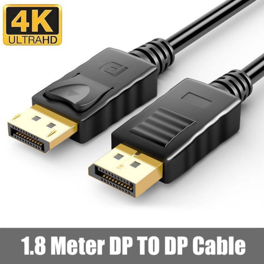 Jual Kabel Display Port to Display Port 4K HD Resolution | Shopee Indonesia