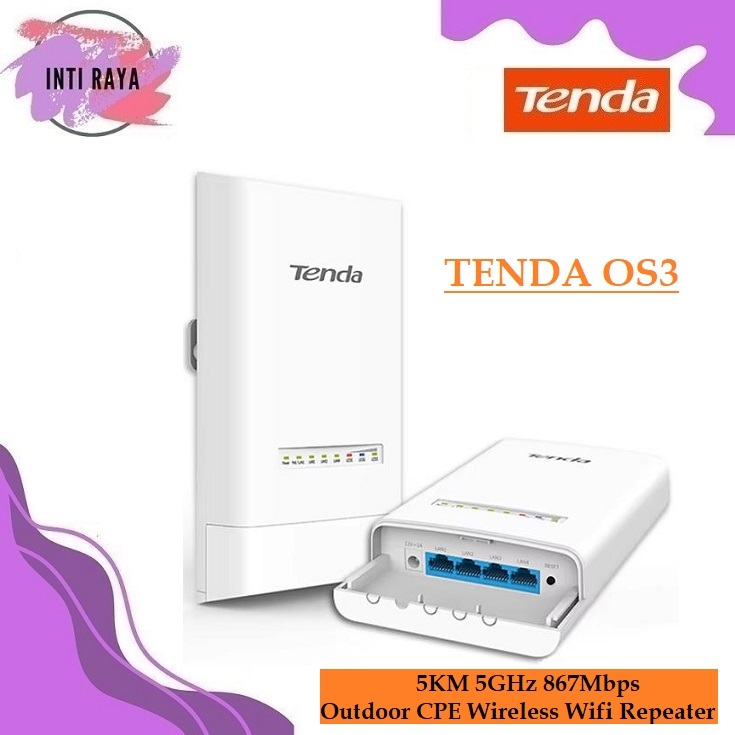 Jual Tenda OS3 5GHz Outdoor Long-Range CPE 19dBi, 5km+ | Point to Point ...