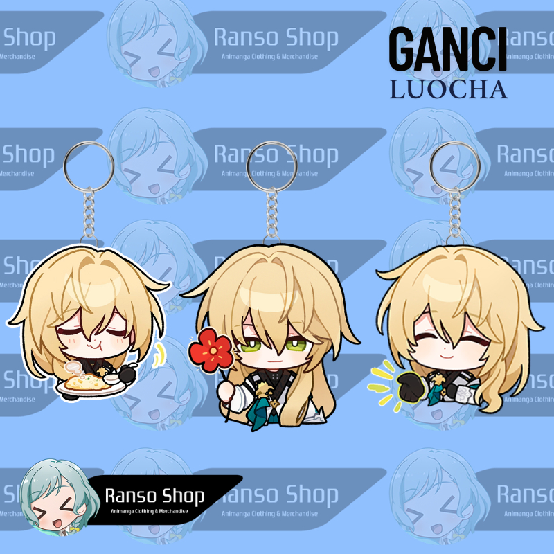 Jual Keychain Honkai Star Rail Luocha UV Printing Laser Cut Pinggiran ...