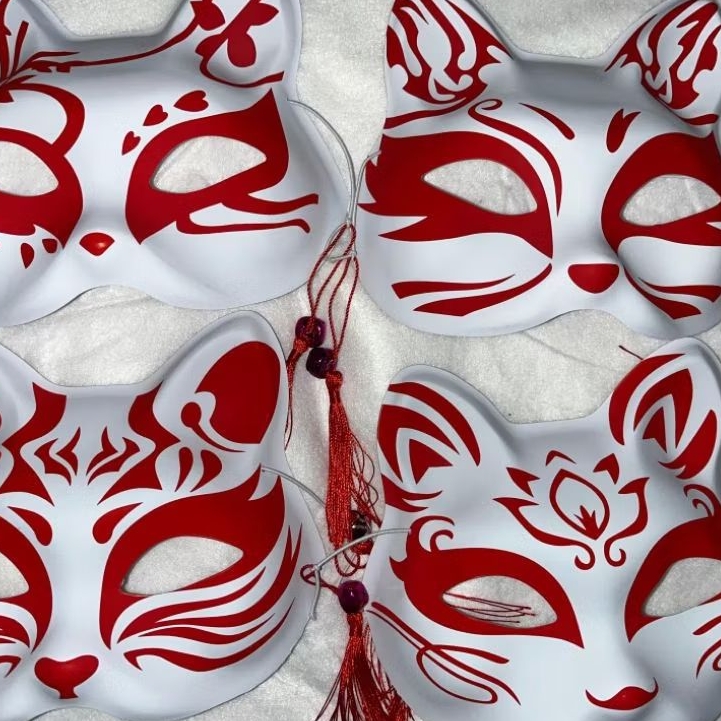 Jual TOPENG COSPLAY KUCING ANIME KITSUNE JAPANASE FOX | Shopee Indonesia