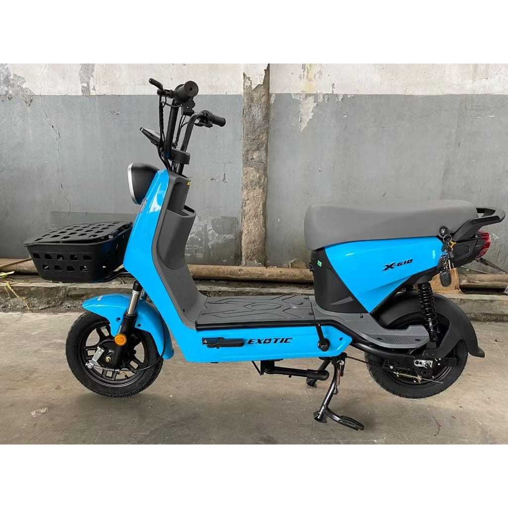 Jual SEPEDA LISTRIK EXOTIC X 610 NEW FREE HELEM POWER 500 WATT E