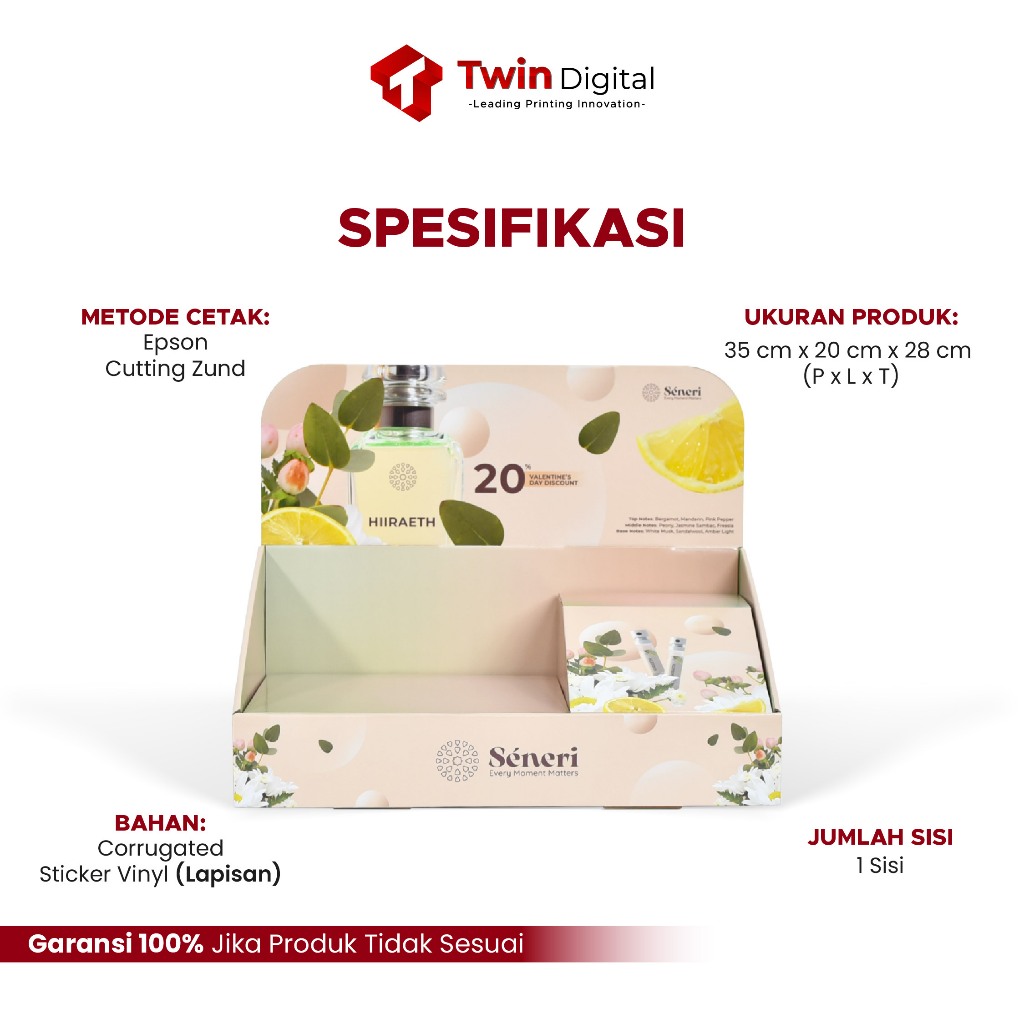 Jual Twindigital Custom Counter Display With Raised Platform - Cetak ...
