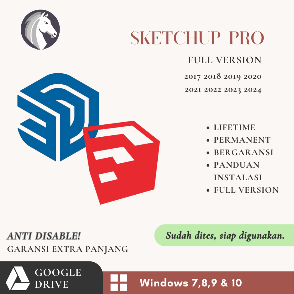 Jual SketchUp Pro Full Version - 2017 s/d 2024 | Windows Edition | Siap ...