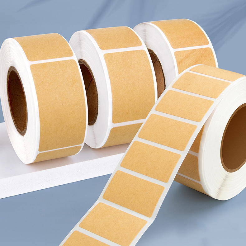 Jual Sticker Label Kraft Blank Stiker Polos Warna Coklat Persegi Kotak ...