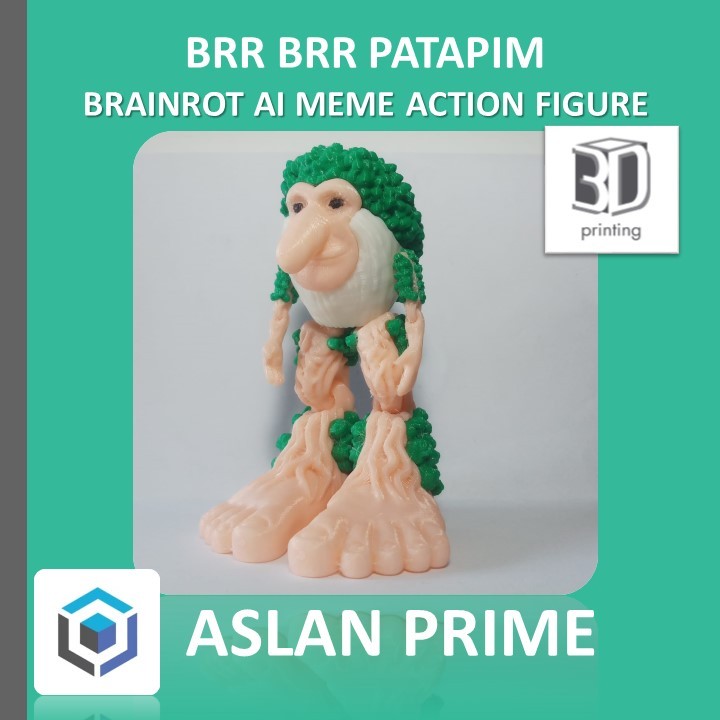 Jual BRR BRR PATAPIM ACTION FIGURE 3D Print Mainan Toy Toys Viral ...