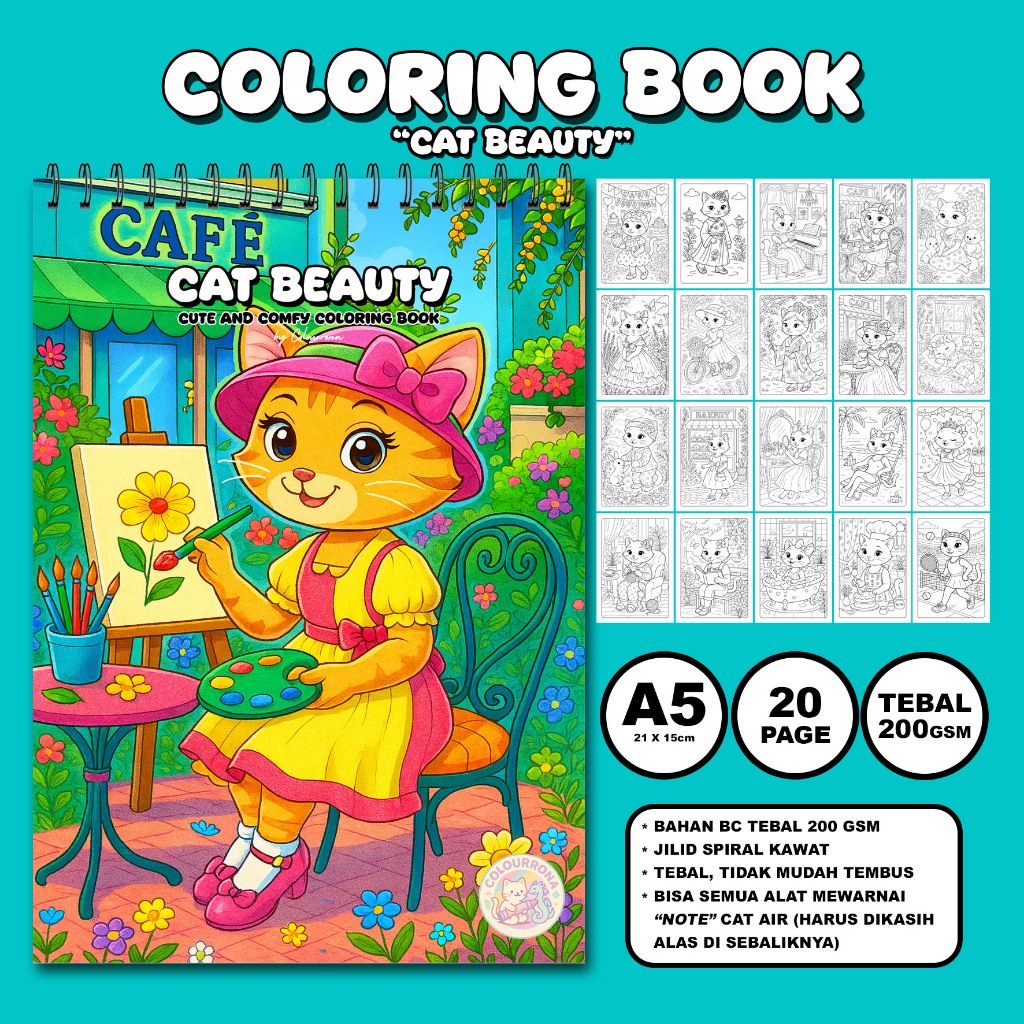 Jual CAT BEAUTY Coloring Book Buku Mewarnai Anak Remaja Dewasa ...