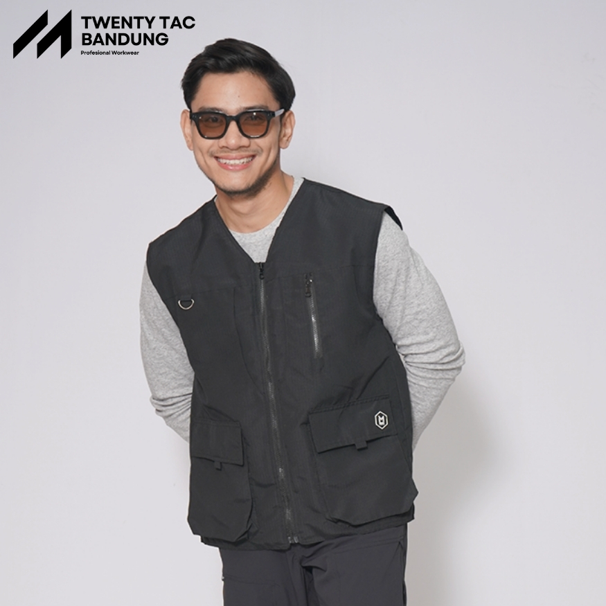 Jual Rompi Vest Pria Tactical Cargo Style Casual Bahan Ripstop Premium ...