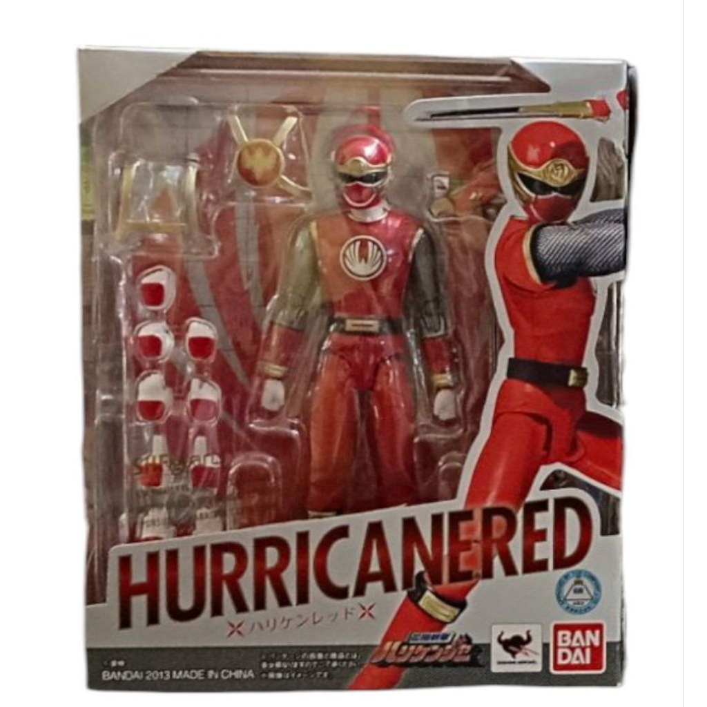 Jual BANDAI SHF POWER RANGERS HURRICANERED ACTION FIGURE ORIGINAL ...
