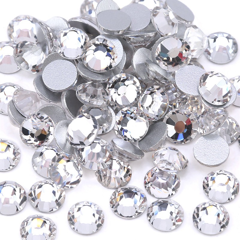 Jual QIAO Kualitas Terbaik SS6-SS30 Kristal Putih Jernih Dekorasi Payet ...