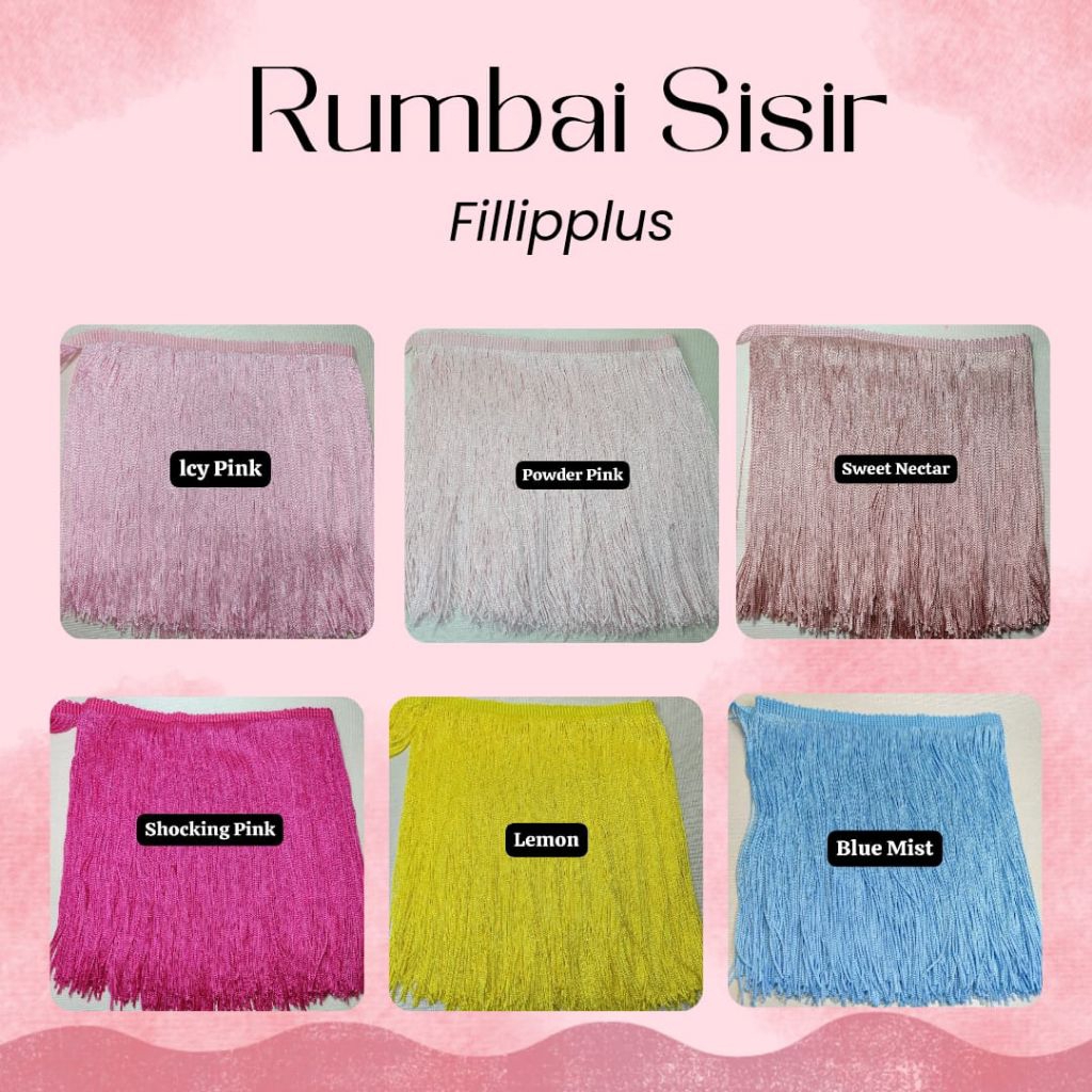 Jual 1 METER - RENDA RUMBAI 20 CM / RENDA SISIR - RENDA JUNTAI ...