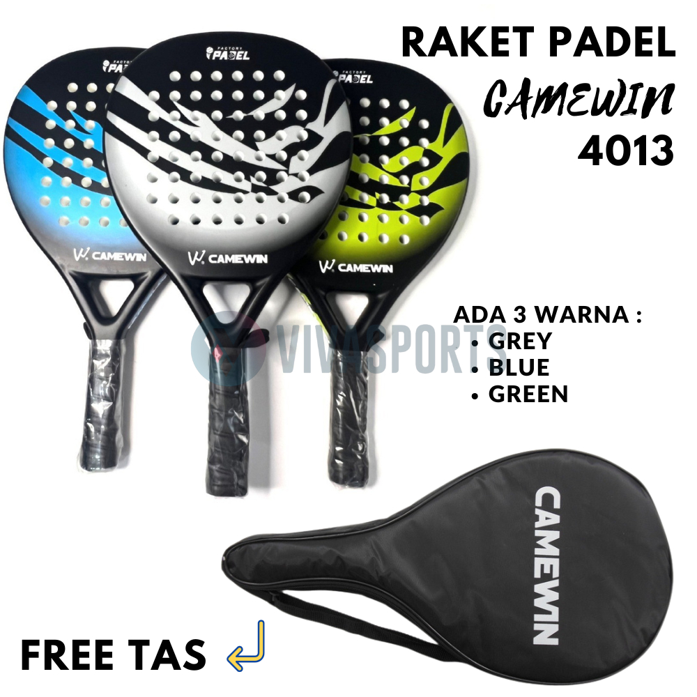 Jual VIVASPORTS - CAMEWIN 4013 Raket Padel Racket Carbon Fiber Soft Eva ...