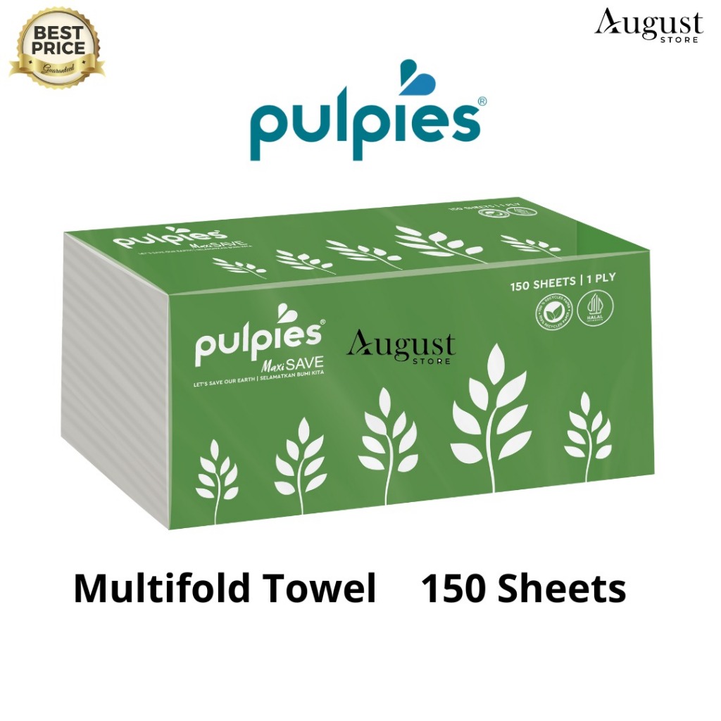 Jual Tisu Tissue Pulpies Isi 150 Sheets / 1 Ply / Multifold Towel ...