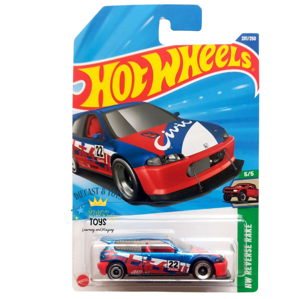 Jual Hot Wheels Honda Civic Custom HW Reverse Rake Merah | Shopee Indonesia