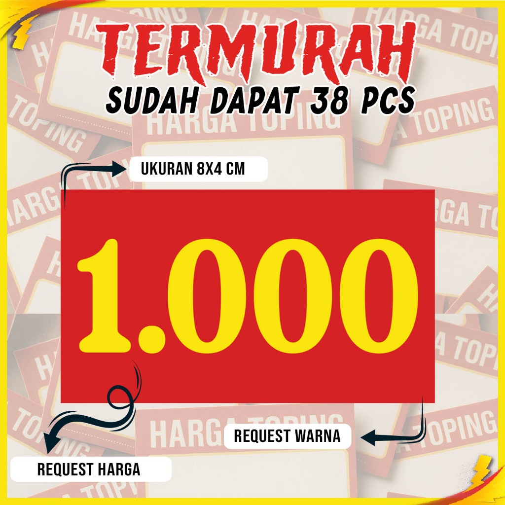 Jual Stiker Harga Seblak Custom || Stiker Seblak || Stiker Harga Toping ...