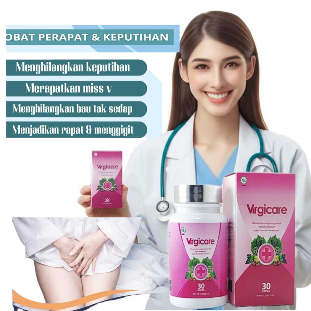 Virgicare Perapat Miss V Tidak Bau Dan Kembali Perawan& Keputihan Asli 100% Bpom - foto 1