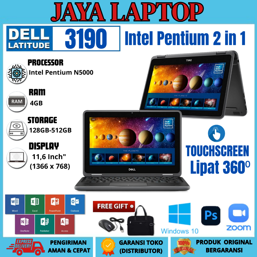 Jual LAPTOP DELL LATITUDE 3310 CORE i3 GEN 8TH RAM 4GB/512GB SSD
